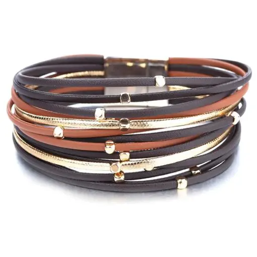 Boho Genuine Leather Bracelet for Women