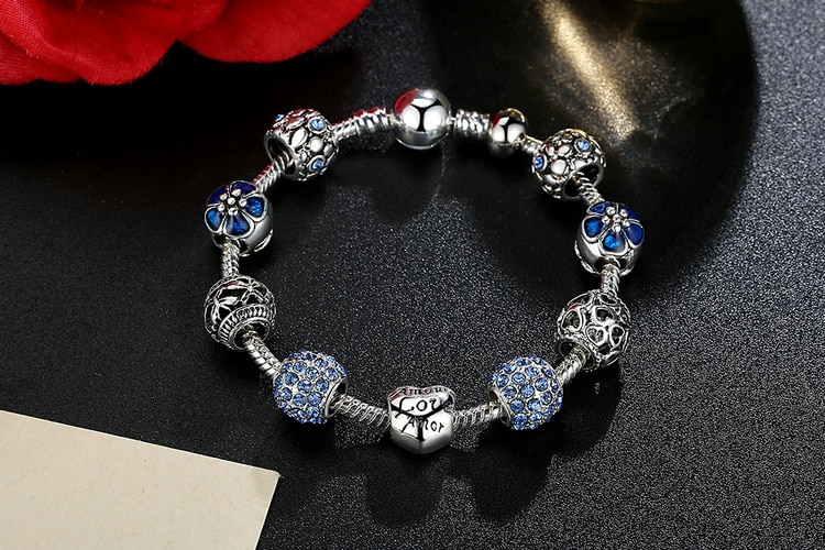 Women's Elegant Silver Beaded Bracelet Women's Elegant Silver Beaded Bracelet