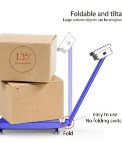 Alternative view of SOGA 2X 150kg Electronic Digital Platform Scale Computing Shop Postal Weight Blue
